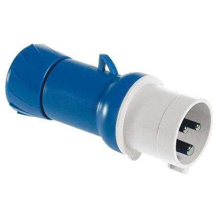 Schneider Electric Uzavírací zástrčka, řada: Mureva, IP44, Kabel, formát pólů: 2P+PE, orientace těla: Rovný barva Šedá,