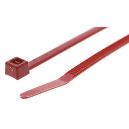 Stahovací páska Nerozpojitelné 111-03004 T30R-PA66-RD 150 mm 3.5mm Červená Nylon 66 HellermannTyton