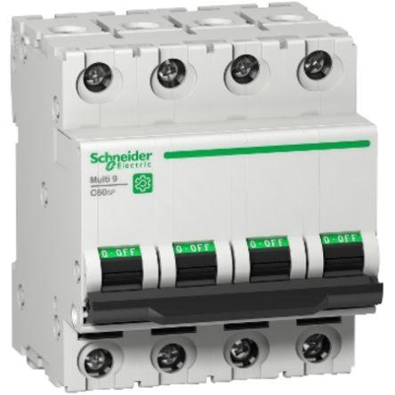 Schneider Electric Miniaturní jistič, rozsah: Multi9 4pólový 50A vypínací výkon 10 kA, charakteristika: Typ C, rozsah: