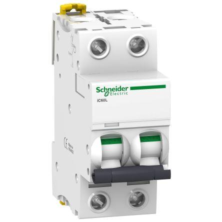 Schneider Electric Miniaturní jistič, rozsah: iC60L 2pólový 20A vypínací výkon 15000 A, charakteristika: Typ K, rozsah: