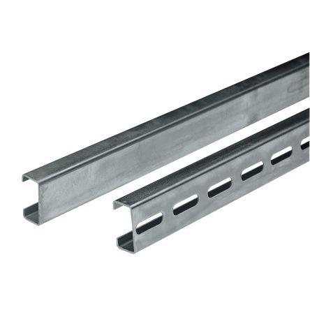 Schneider Electric Lišta DIN Pozinkovaná ocel Perforovaný, délka: 2 m, šířka: 11mm, výška: 21 mm
