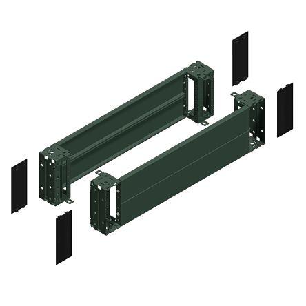 Schneider Electric Sokl, řada: PanelSeT Accessoires barva Šedá 200 mm 1200 mm, Epoxidový polyesterový prášek pro Skříň