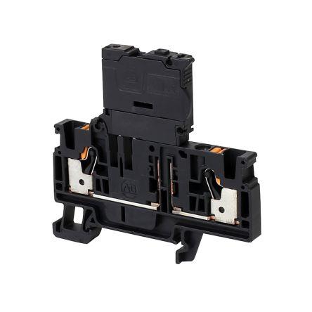 Allen Bradley Svorkovnice na lištu DIN s pojistkou 1492-PFB4250, řada: 1492-P, 300V Černá 4mm² 1 Zásuvný
