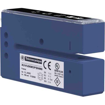 Telemecanique Sensors Ultrazvukový bezdotykový snímač XUVU06M3PSNM8 Štěrbinový XU 100mA IP65 3 mm 1.5 kHz PnP 30 V dc