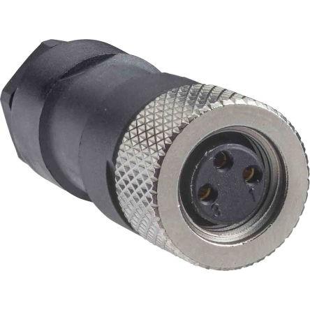 Kulatý konektor, počet kontaktů: 3, Kabel, velikost: M8 Telemecanique Sensors, pohlaví kontaktu: Vnitřní, orientace