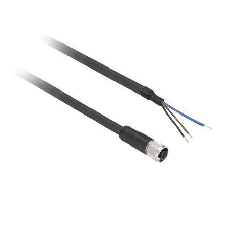 Kabel ovladače snímače, A: Vnitřní, A: M8, Rovný 3, B: Bez koncovky, 60 V ac, 75V dc, IP65, IP67, řada: XZ Telemecanique