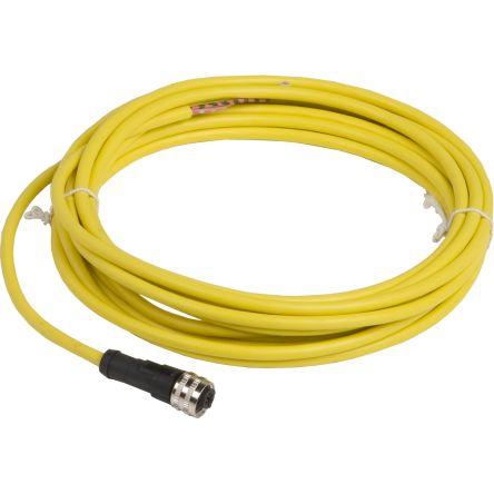 Kabel ovladače snímače, A: Vnitřní, A: 1/2 in kruhový, Rovný 3, B: Bez koncovky, 250 V ac, 300V dc, IP65, IP67, řada: XZ