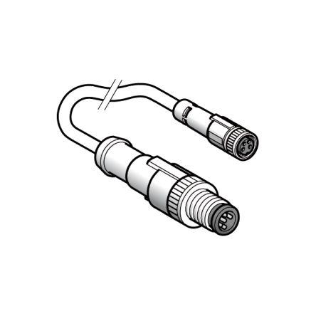 Kabel ovladače snímače, A: Vnější, A: Rovný 3, B: Přímý, B: Vnitřní, 60 V ac, 75V dc 3, IP65, IP67, IP69K, řada: XZ