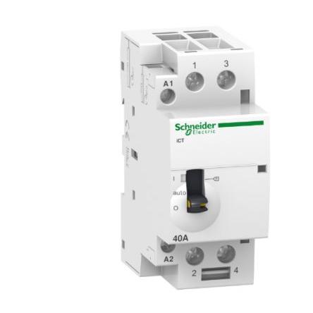 Schneider Electric 2 NO Stykač napětí ve vinutí 240V 2pólový 1.6 W s 2 NO kontakty 240V Řízení motoru, rozsah: Acti9 iCT
