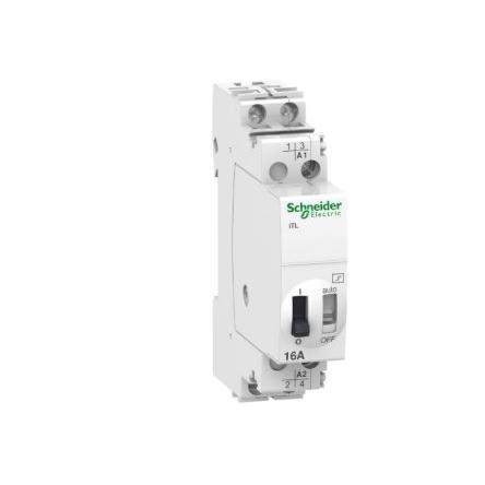 Schneider Electric Výkonové relé DPST Lišta DIN 16A 130V ac/dc, 48 V ac/dc Acti9 iTL