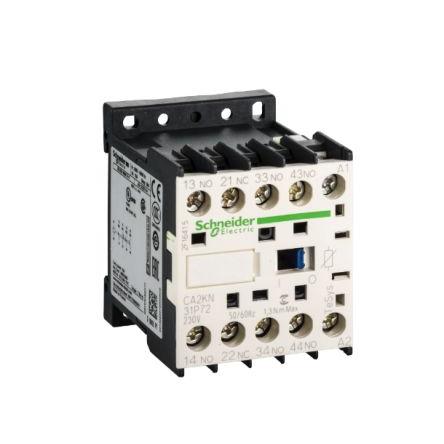 Schneider Electric 3 NO, 1 NC Stykač napětí ve vinutí 230V 3pólový 1.3 W s 3 NO, 1 NC kontakty 230V Řídicí obvod,