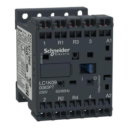 Schneider Electric 1 NC Stykač napětí ve vinutí 48V 4pólový 20 A 1.3 W s 2 NO/2 NC kontakty 230V Řízení motoru, rozsah:
