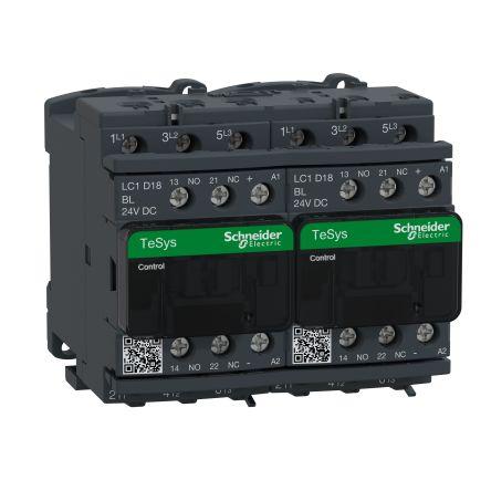 Schneider Electric 1 NO, 1 NC Stykač napětí ve vinutí 24V 3pólový 4 kW s 3 NO kontakty 24V Řízení motoru, Rezistivní