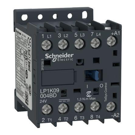 Schneider Electric 1 NC Stykač napětí ve vinutí 12V dc 4pólový 20 A 690V ac 3 W s 4 NO kontakty 1.15V Řízení zátěže,