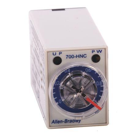 Allen Bradley Časovací relé, řada: 700-HNC4 Panel, Lišta DIN 4PDT 12 V ac 12V ac Multifunkční funkce Šroub 0.1 to 1 min