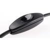 Napájecí kabel se spínačem 2 m, Černá, A: IEC C7, Rovný, B: CEE 7/16 euro zástrčka Polyvinylchlorid, 250V Orbitec