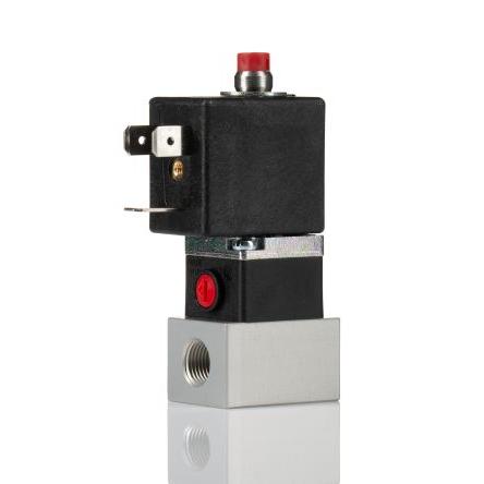Elektromagnetický ventil Přímé ovládání, Typ Poppet, řada: M-49 M nebo G Elektromagnetický/pružina, max. průtok: 77L/min