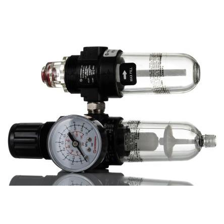 Lubrikátor regulátoru filtru, řada: P1H, přípojka portu: 1/4 in G Automatické odvod velikost filtrace 40 μm Norgren
