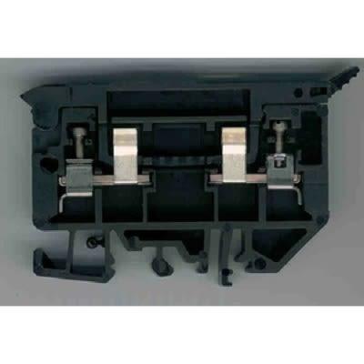 Allen Bradley Svorkovnice na lištu DIN s pojistkou 1492-H6, řada: 1492-H, 57V Černá 0.05mm², 4 mm²