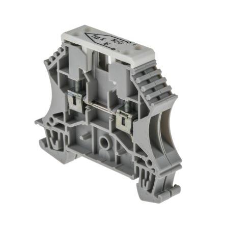 Allen Bradley Šroubová svorka, řada: 1492 2.5mm², Lišta DIN Šedá, počet cest: 3 10A, 12AWG, 22 AWG, 300V Klecový šroub