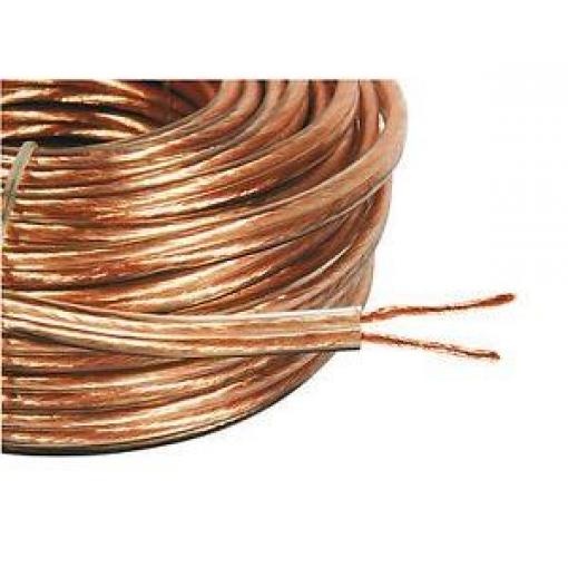 Dvojlinka 2×1 mm² CU, 17 AWG, průhledná, 100 m