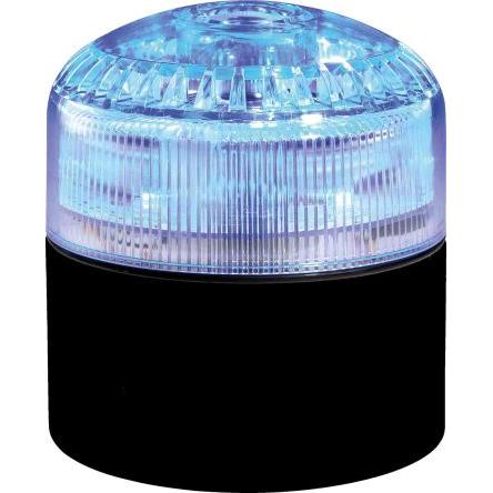 RS PRO Kombinace sirén a majáků Otáčecí světlo Siréna barva Modrá 24V IP65 LED Základna EAC, CE 105 dB @ 1m