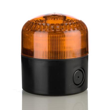 RS PRO Kombinace sirén a majáků Vícestroboskopický světlo Elektronika barva Žlutá 240V IP65 LED Základna CE, EAC 105 dB