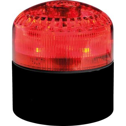 RS PRO Kombinace sirén a majáků Vícestroboskopický světlo Elektronika barva Červená 240V IP65 LED Základna CE, EAC 105