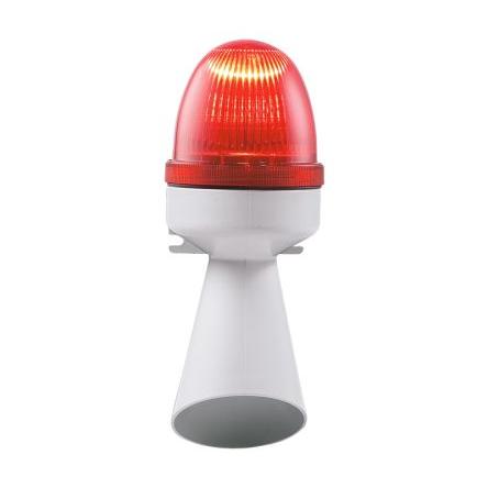 RS PRO Kombinace sirén a majáků Blikající, Stálé světlo Elektronika barva Červená 24V ac IP43 LED Šroubová svorka CE,