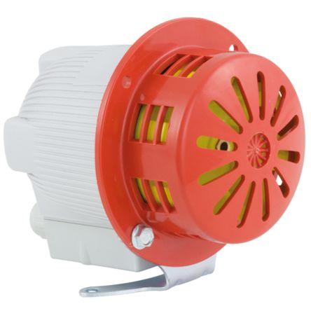 RS PRO Elektronická siréna Povrch Šedá 1 24V CE 96 dB @ 1m IP43 DC