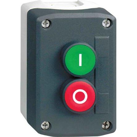 Schneider Electric Ovládací tlačítková stanice Vratná pružina, řada: Harmony IP69K, IP69, IP67 1 NO/1 NC Červená, Zelená