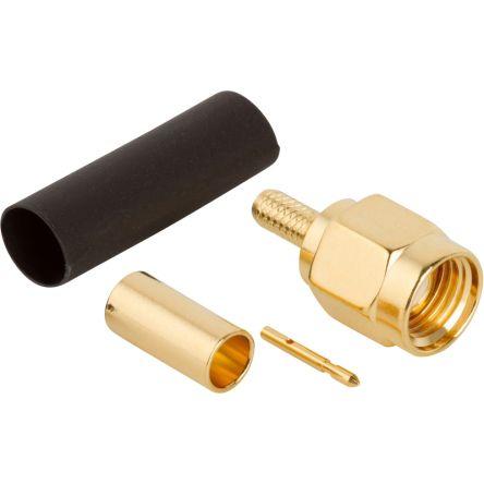 Amphenol RF Koaxiální konektor, řada: 132178 Vnější, 50 Ω, orientace těla: Rovný, Kabel Konektor SMA Krimpovací,
