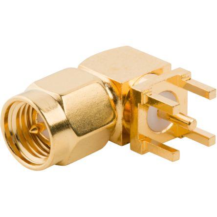Amphenol RF Koaxiální konektor, řada: 901-9894-RFX Vnější, 50 Ω, orientace těla: Pravý úhel, Montáž na plošný spoj