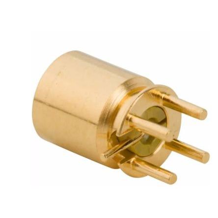 Amphenol RF Koaxiální konektor, řada: SMP-MSLD-PCS-2 Vnitřní, 50 Ω, orientace těla: Rovný, Montáž na plošný spoj