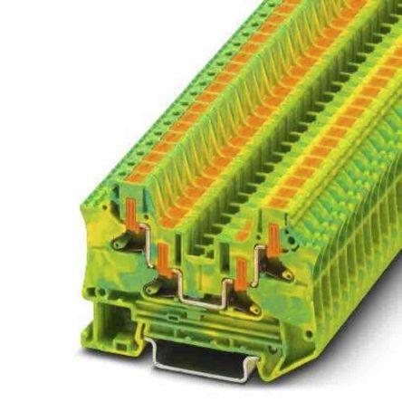 Phoenix Contact Zemnicí svorkovnice 1088736, řada: PTV Zelená, Žlutá 0.2mm², 6 mm² 1 Zásuvný ATEX, IECEx