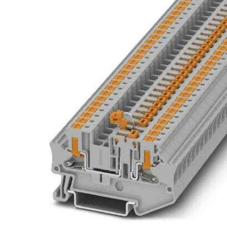 Phoenix Contact Svorkovnice odpojitelná nožem 1088739, řada: PTV, 500V Šedá 0.2mm², 6 mm² 1 Zásuvný