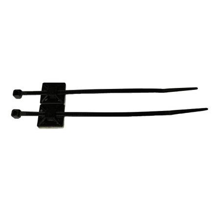 Stahovací páska Stahovací páska 150 mm 3.6mm Černá Nylon 66 RS PRO