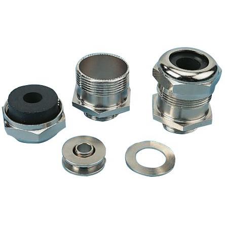 Kabelová průchodka, řada: Progress MS EMC Rapid A1080 29 230 Kovová Niklovaná mosaz, IP68 PG29 Agro 19 mm až 23 mm