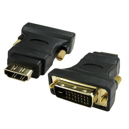 RS PRO Adaptér, orientace těla: Rovný, adaptér z typu: DVI-D Vnější, HDMI, adaptér z typu: Adaptér Vnitřní, Černá,