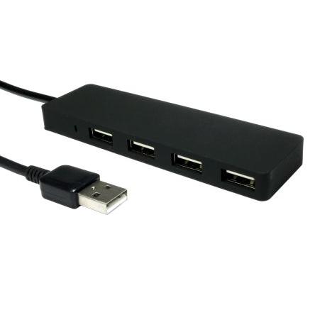 Rozbočovač USB, standard: USB 2.0, počet portů USB: 4 USB RS PRO