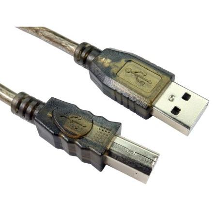 RS PRO Kabel USB do zásuvky IC Vnější, A: USB typu A, 15 m Vnější, Čirá, B: USB B