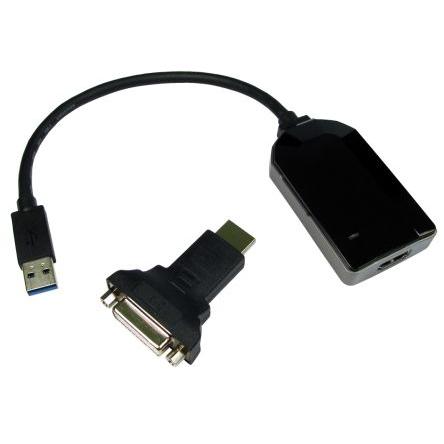 RS PRO Adaptér, 1600 x 1200 pixel, video připojení: HDMI, standard: USB 3.0