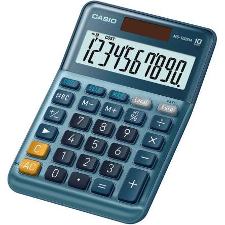 Kalkulačka MS-100EM-WK-UP MS-100EM Baterie, Externí napájecí zdroj Casio