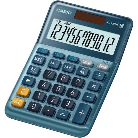 Kalkulačka MS-120EM-WK-UP MS-120EM Baterie, Externí napájecí zdroj Casio