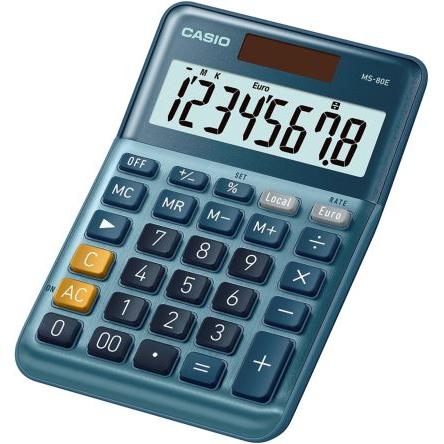 Kalkulačka MS-80E-WK-UP MS-80E Externí napájecí zdroj, Baterie Casio