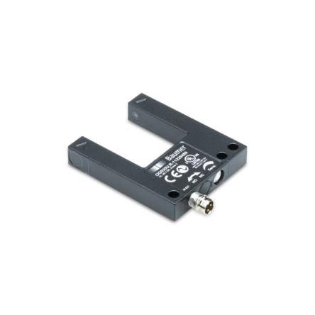 Baumer Fotoelektrický snímač, řada: OG Červená LED Rozvětvené 8kolíkový konektor M3, výstup: Dvojčinný Snímač vidlice