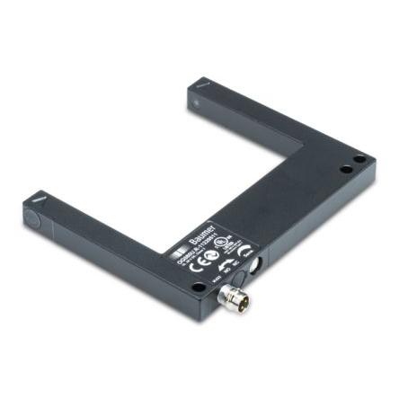 Baumer Fotoelektrický snímač, řada: OG Červená LED Rozvětvené 8kolíkový konektor M3, výstup: Dvojčinný Snímač vidlice