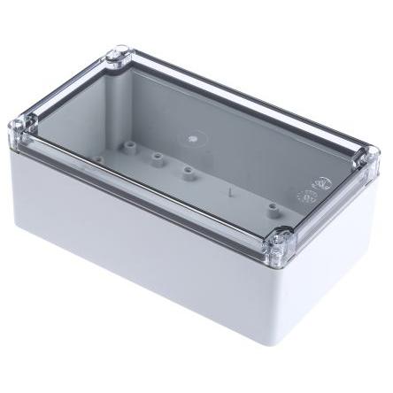 Fibox Pouzdro, řada: PCT 122008 IP66, IP67 Nestíněný barva Šedá IK07, IK08 barva Stříbrná Polykarbonát 200 mm 75 mm 120
