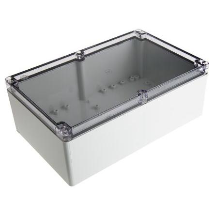 Fibox Pouzdro IP66, IP67 Nestíněný barva Šedá IK07, IK08 barva Průhledné Polykarbonát 250 mm 160 mm 160 mm Polyuretan