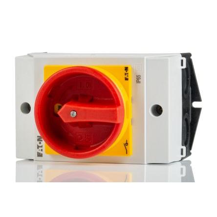 Eaton Odpínač bez jištění pojistkou, rozsah: T0-2 3pólový Povrchová montáž IP65 20A 5.5 kW